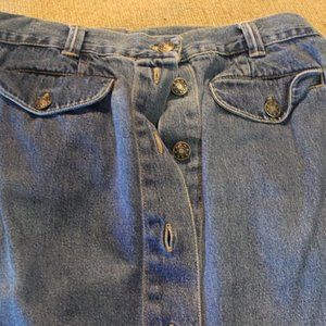 ☀️Vintage Western Denim Skirt Rhythm Blue A Line☀️